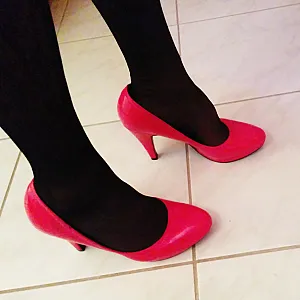 pink heels and nylons gallery image