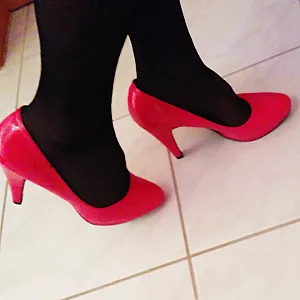 pink heels and nylons gallery image