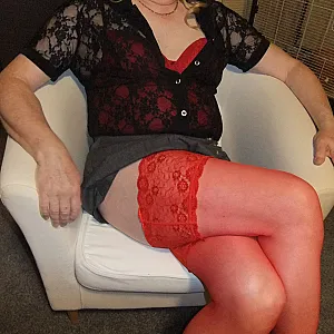me in red dessous gallery image