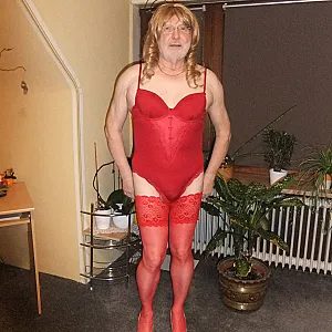 me in red dessous gallery image