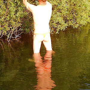 red thong at the beach 1 gallery image