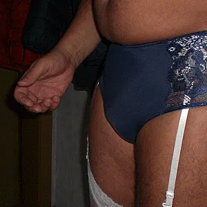 white straps and a blue panty gallery image