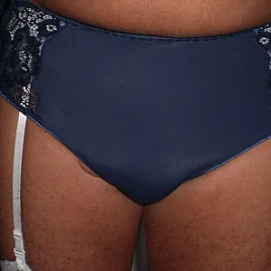 white straps and a blue panty gallery image