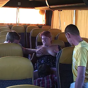 Gangbang in the bus ... gallery image