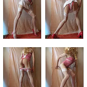Outdoor-Outfit ... Mini,strumpfhose und high heels Galeriebild