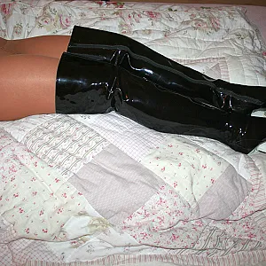 Almost naked in Overknees gallery image