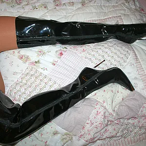 Almost naked in Overknees gallery image