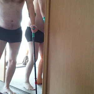 Morning with crutches gallery image