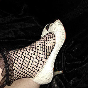 white high heels gallery image