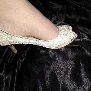 white high heels gallery image