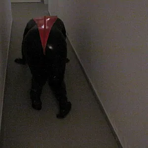 Petplay in latex suit ... gallery image