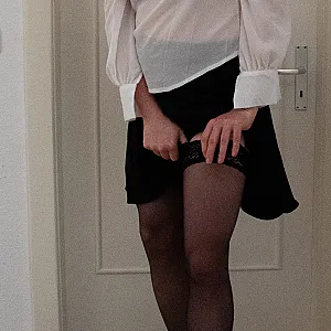 crossdressing in black and white gallery image