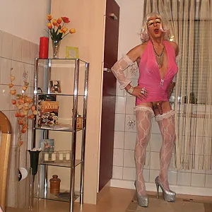 TS-andrea  in pink outfit gallery image