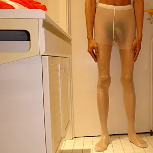 white pantyhose gallery image