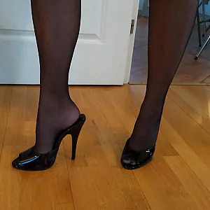 nylons and mules this time realy gallery image