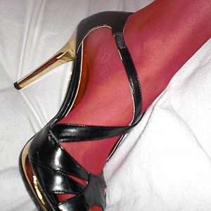 red nylons and heels 2 gallery image