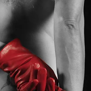 black/white and red gallery image