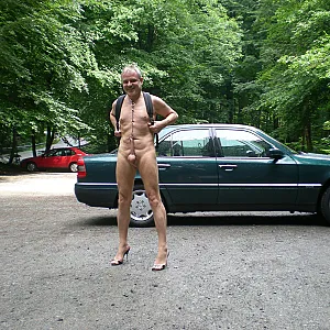 nude walking gallery image