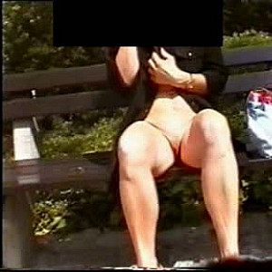 First Image Of ernst579's Video - Lucy on a parkbench