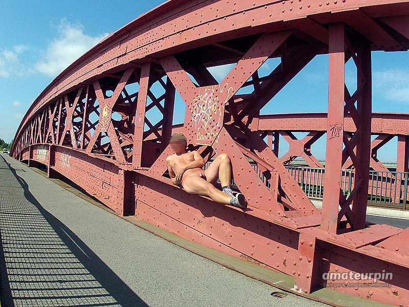 sunbath on the bridge gallery image