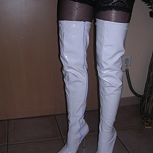 Pantyhose boots and dress gallery image