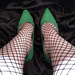 Grüne sexy High Heels Galeriebild