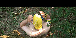 Slave Outdoor Piss and Fuck First Thumb Image