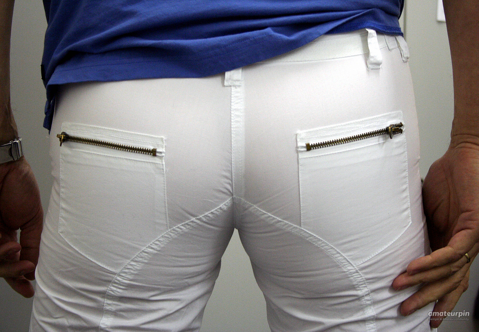 white wet jeans gallery image