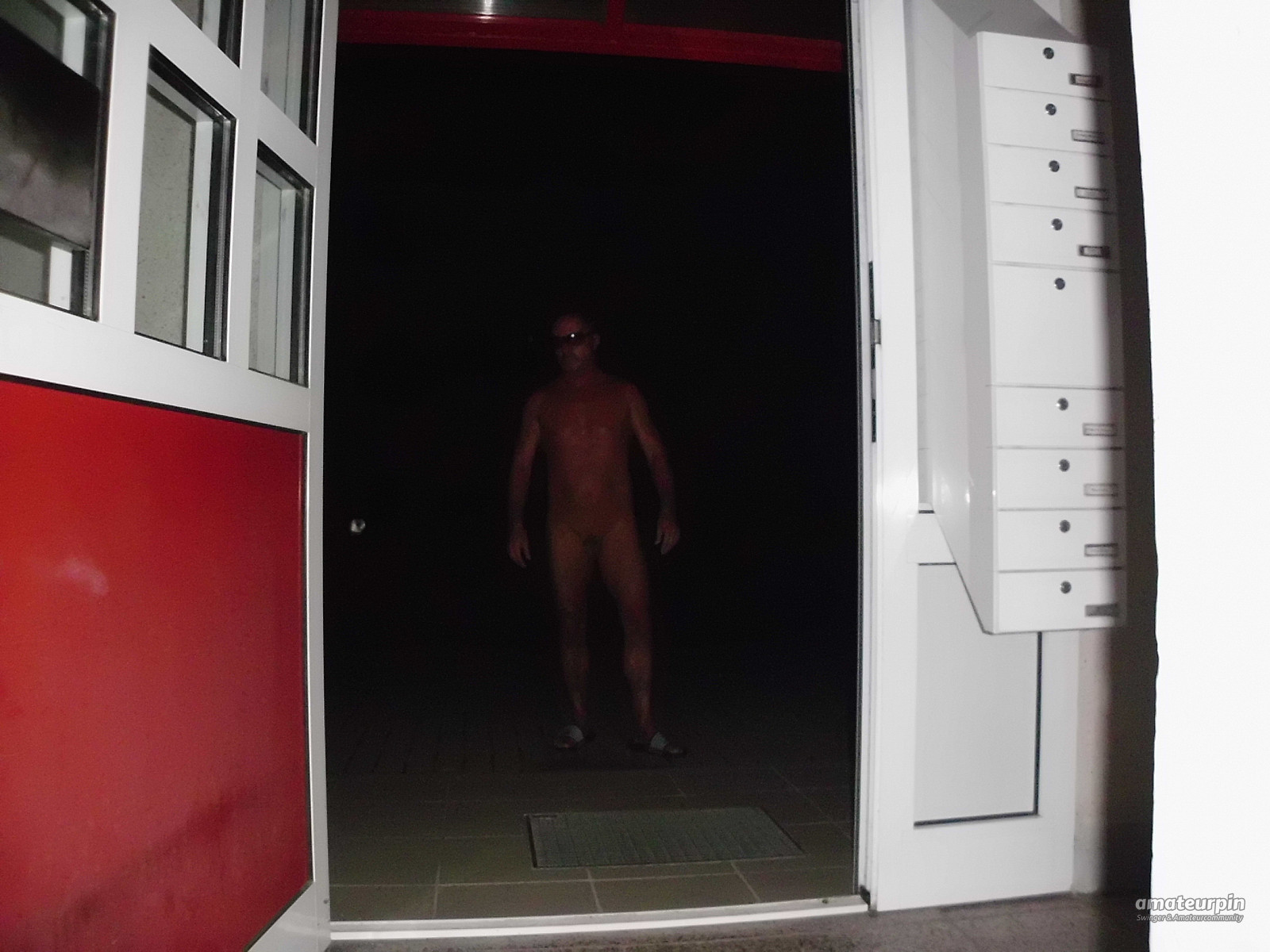 Naked in the hallway during the day and at night !!! gallery image