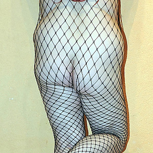 Sexy in Fishnetz mit Heels Zeigegeil Galerie