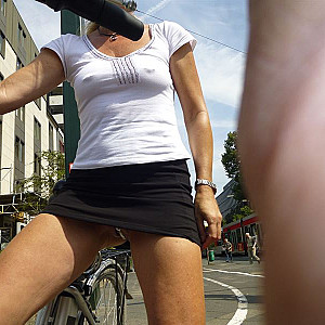 First image of Erotica47's Gallery - riding bike with microstring