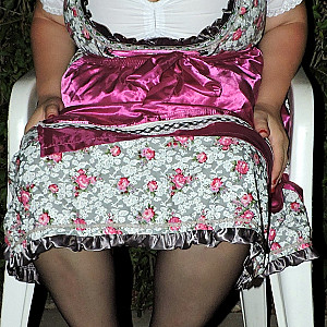 outdoors in the dirndl with a stitchednylon gallery image