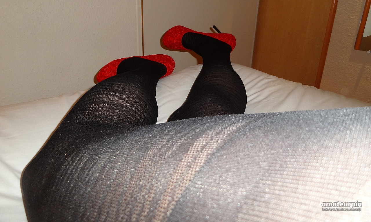 How do you like my red heels? gallery image