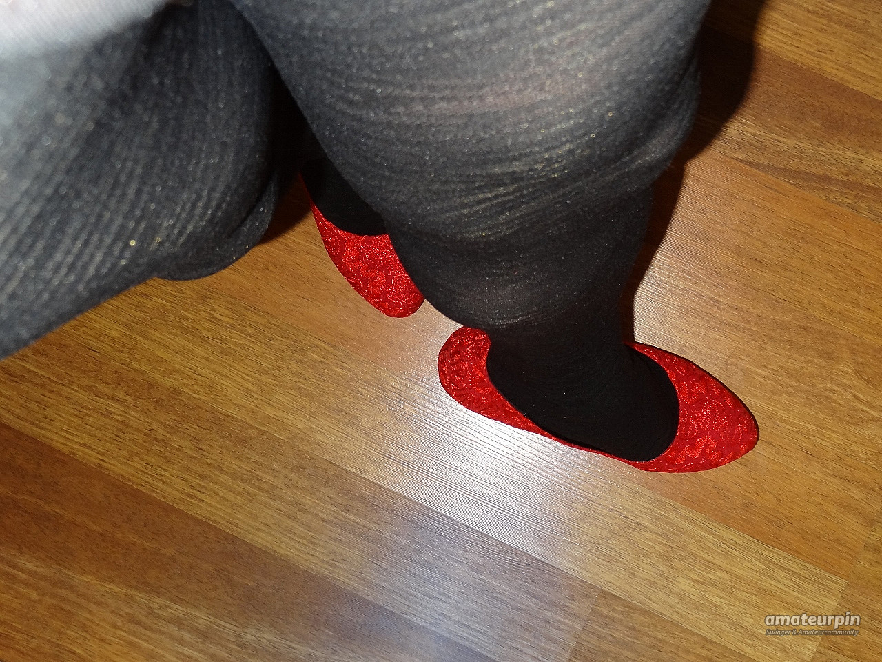 How do you like my red heels? gallery image