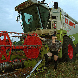 Bei der Ernte war es ganz schön warm. Galeriebild