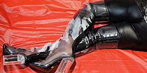 Transparente PVC Tight high boots First Thumb Image