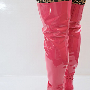 First image of Transcindy's Gallery - Pink tight high boots