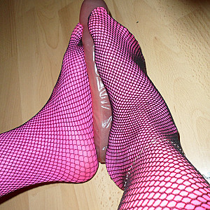 Pink heels and dildo gallery image