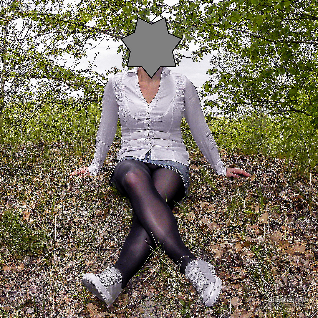 outdoors in the pantyhose gallery image