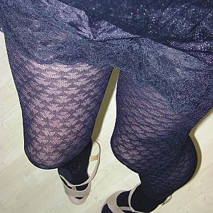 black pantyhose gallery image