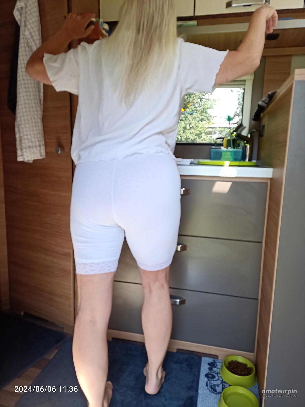 in white leggings gallery image