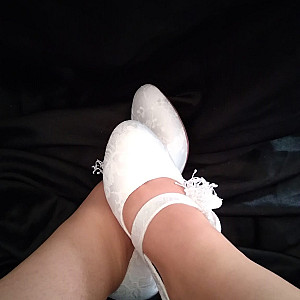 First image of WishGirl's Gallery - white high heels/Brideshoes