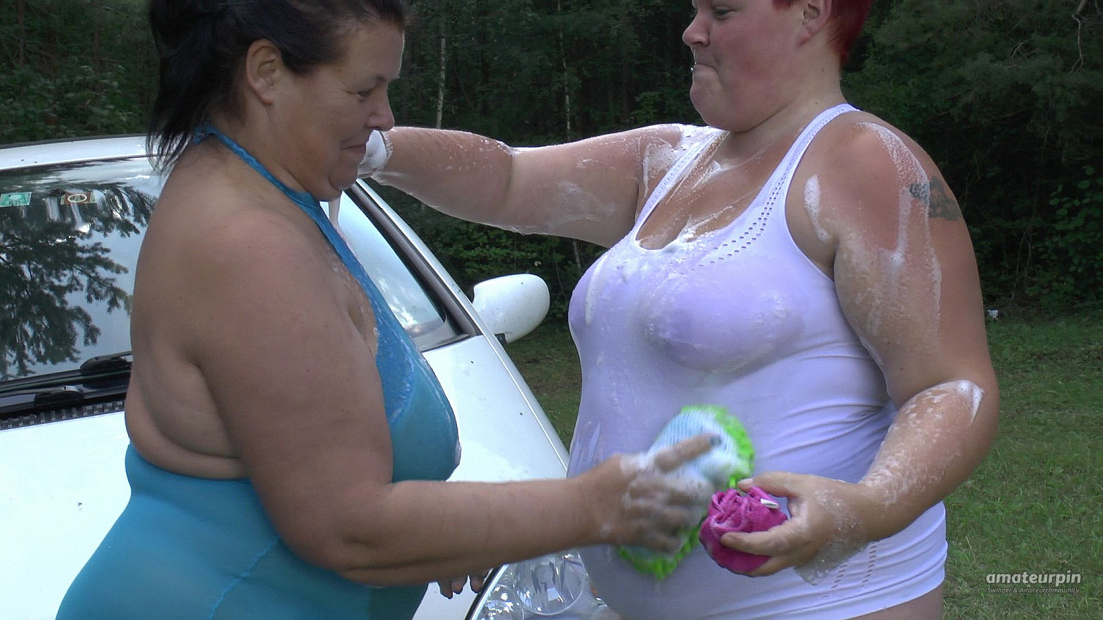 2 sexy lesbians wash car 1 gallery image