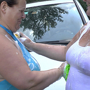 2 sexy lesbians wash car 1 gallery image