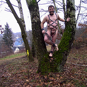 Der Nackte 55Paul55  im Wald Galeriebild