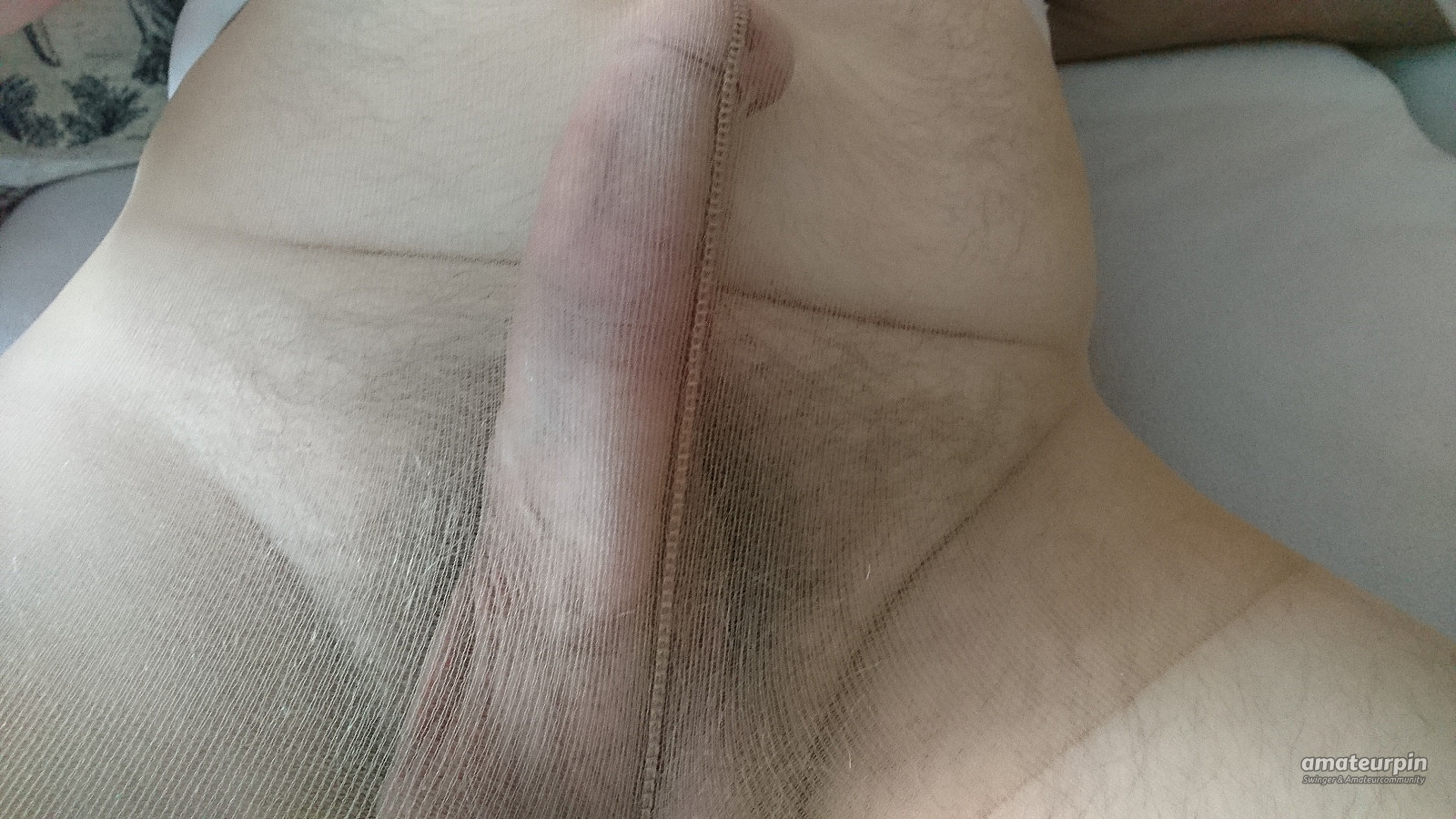 my hard cock in nylons gallery image