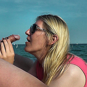 blowjob on beach gallery image