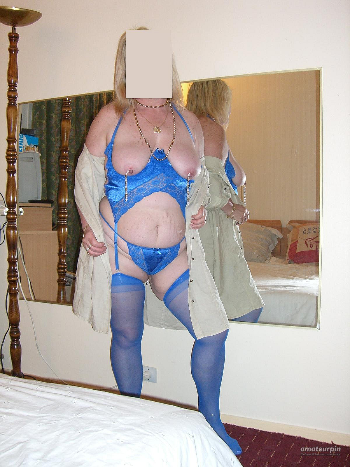 blue lingerie gallery image