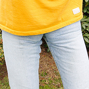 Jeans with a chain for the naked cock gallery image