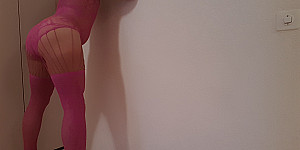 DWT im pink Catsuit First Thumb Image